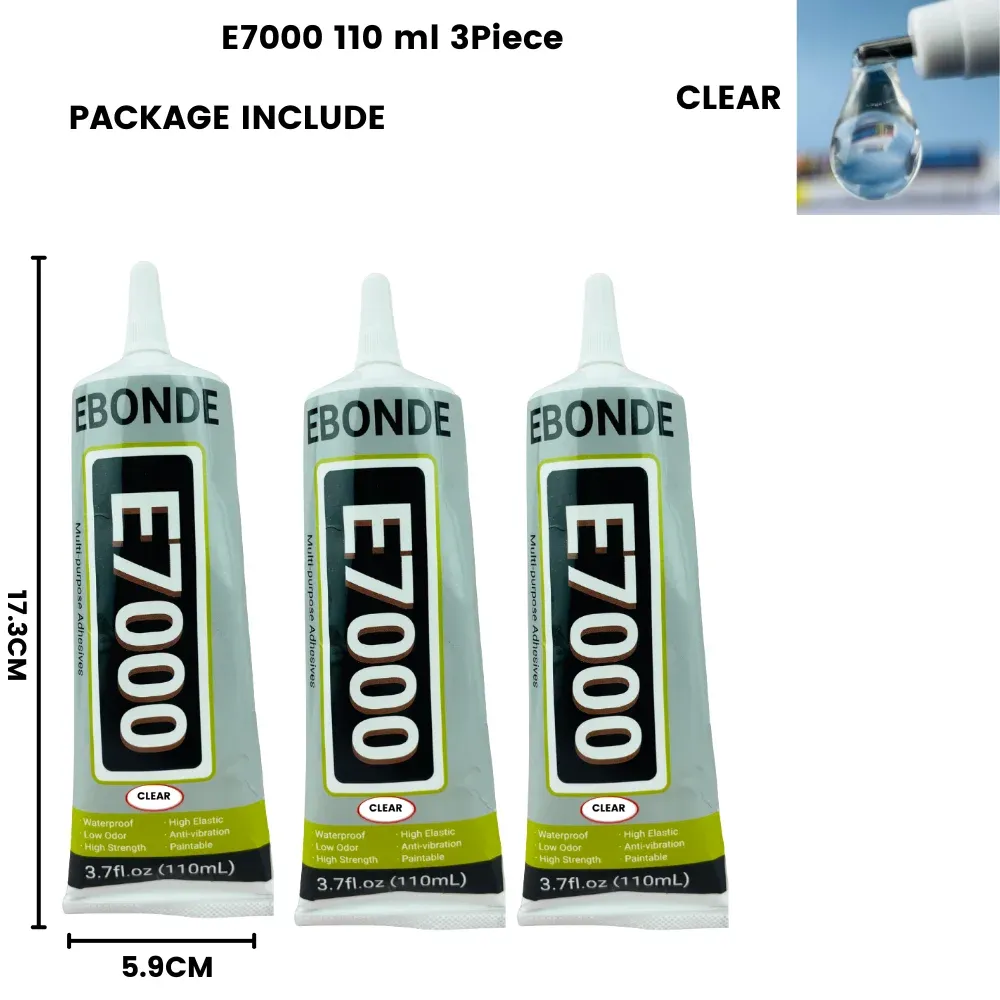 Colle E7000 15 à 110 ml pour tissu cuir diamant et verre