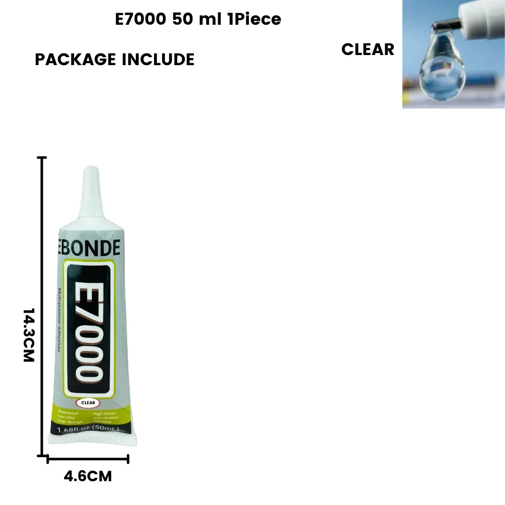 Colle E7000 15 à 110 ml pour tissu cuir diamant et verre