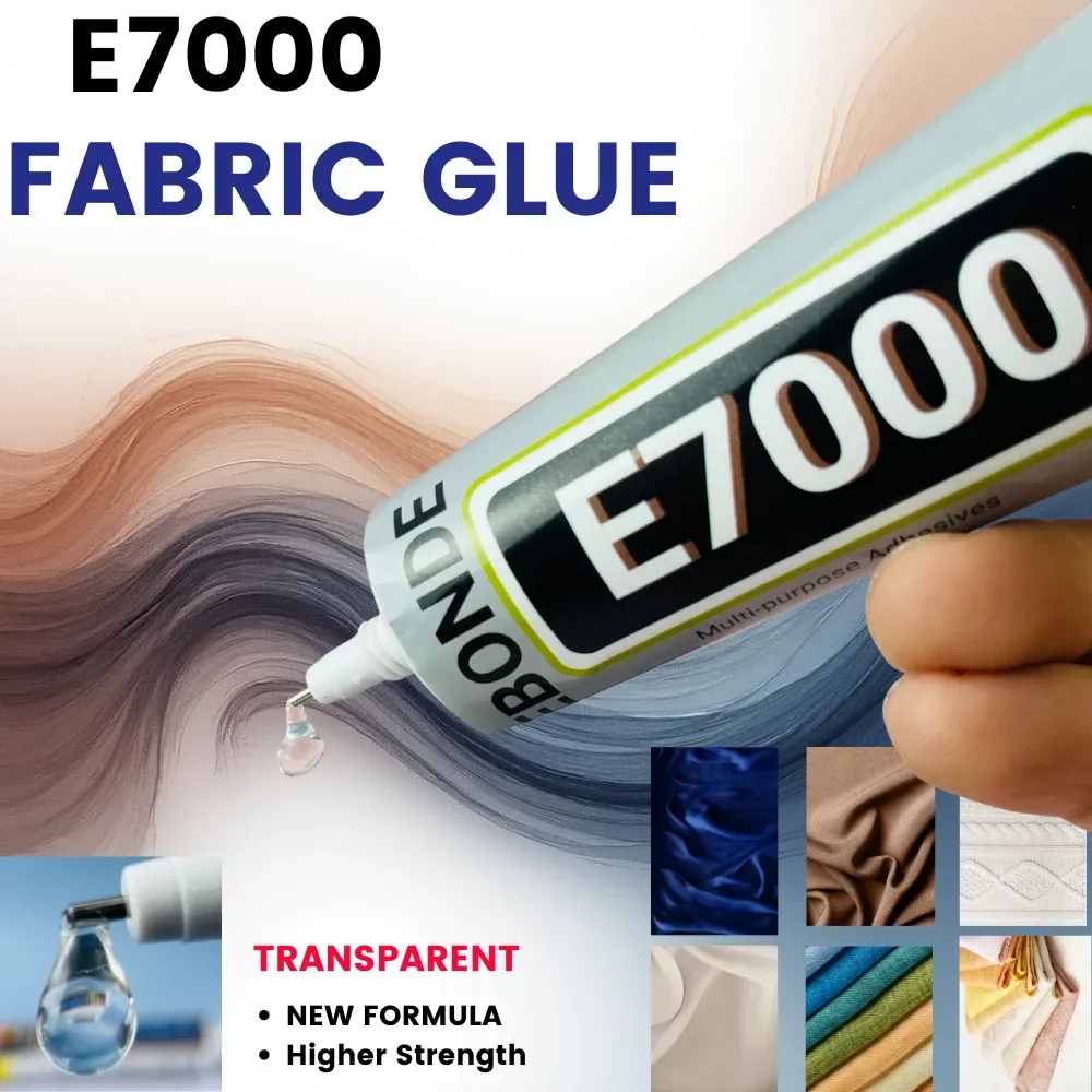 Colle E7000 15 à 110 ml pour tissu cuir diamant et verre