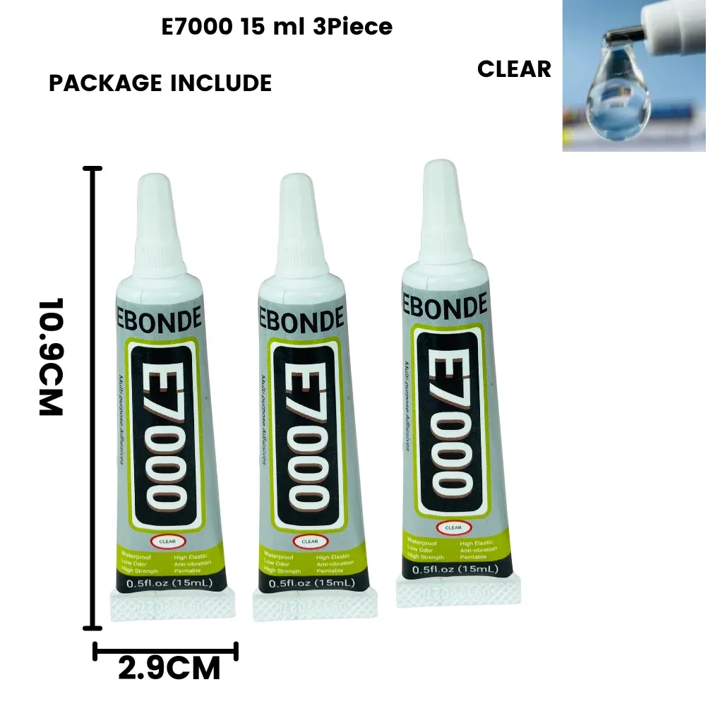 Colle E7000 15 à 110 ml pour tissu cuir diamant et verre