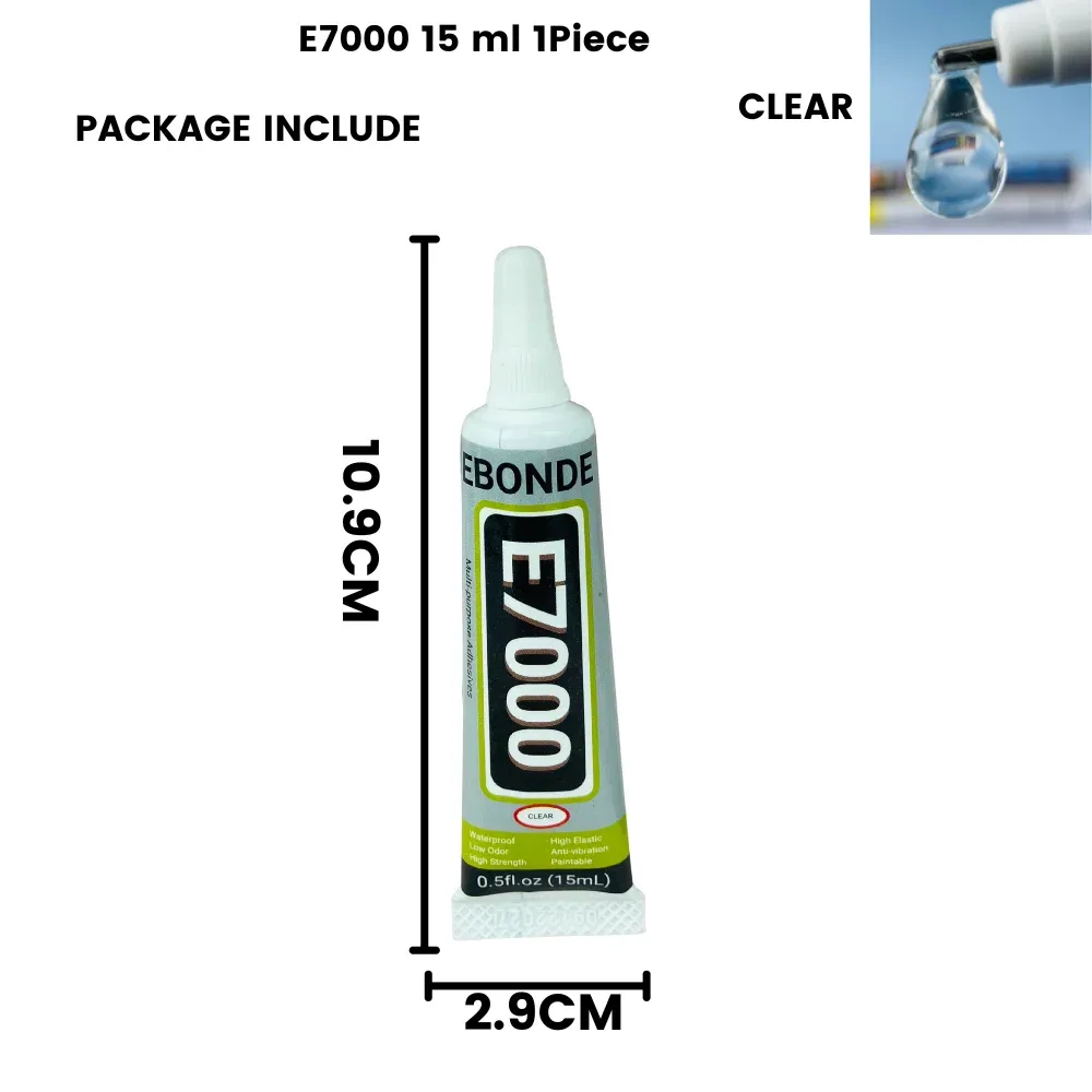 Colle E7000 15 à 110 ml pour tissu cuir diamant et verre