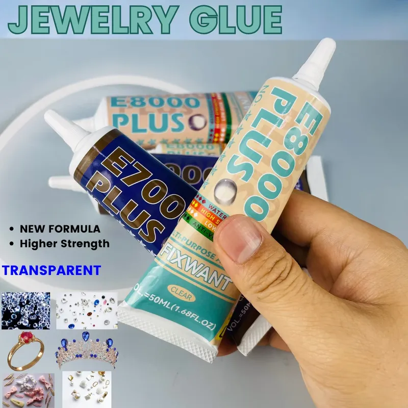 Colle E8000 PLUS 15 à 110 ml pour tissu cuir bijoux téléphone