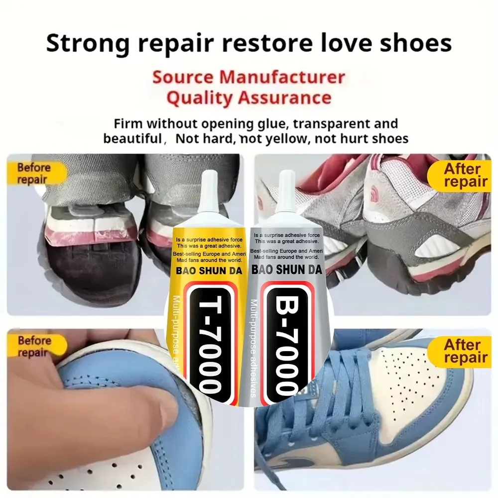 Colle époxy B7000/T7000 15 à 110 g pour cuir et chaussures
