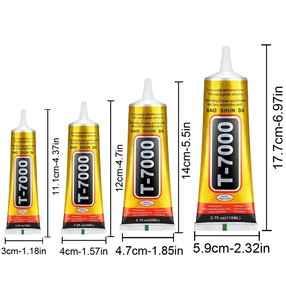 Colle époxy B7000/T7000 15 à 110 g pour cuir et chaussures