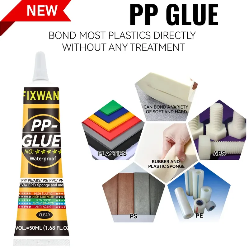 Colle FIXWANT 50ml pour plastique cuir souple imperméable PVC
