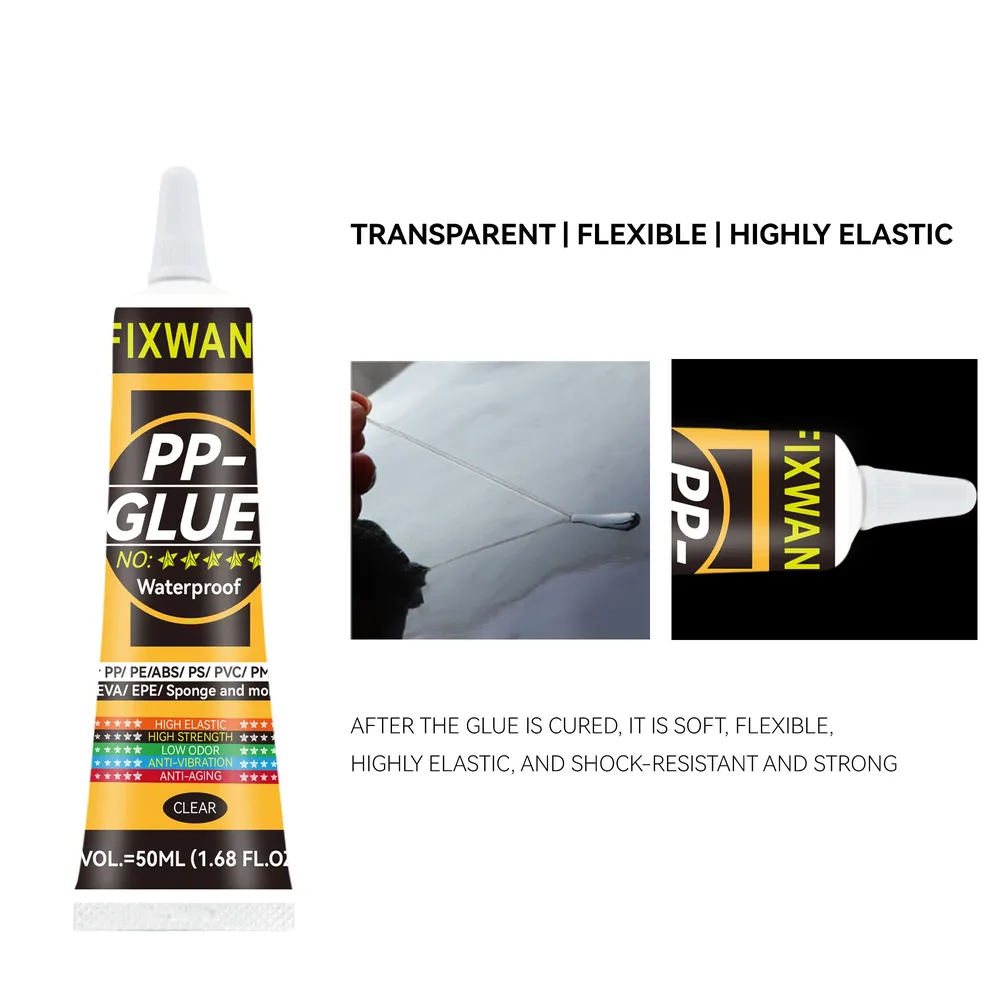 Colle FIXWANT 50ml pour plastique cuir souple imperméable PVC