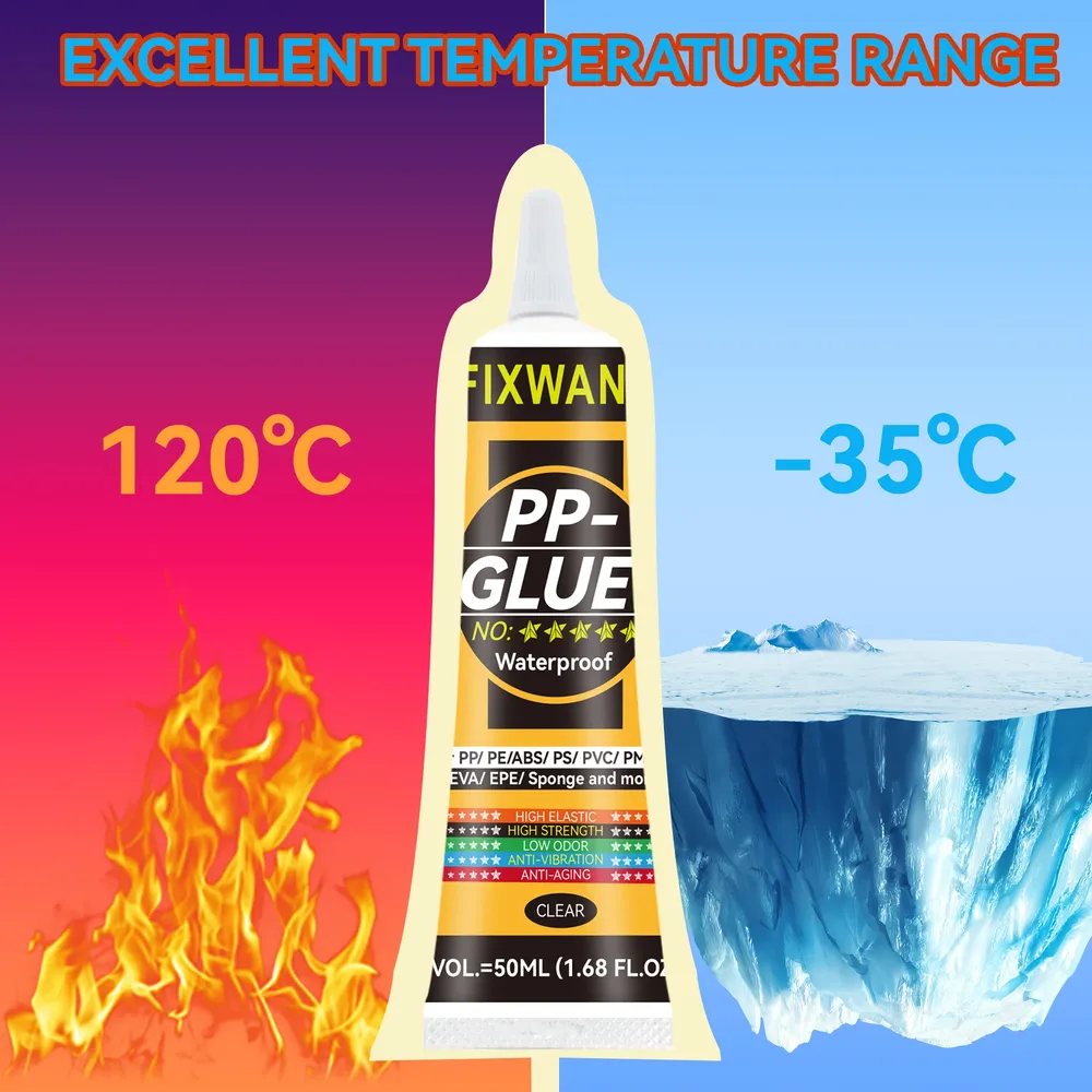 Colle FIXWANT 50ml pour plastique cuir souple imperméable PVC
