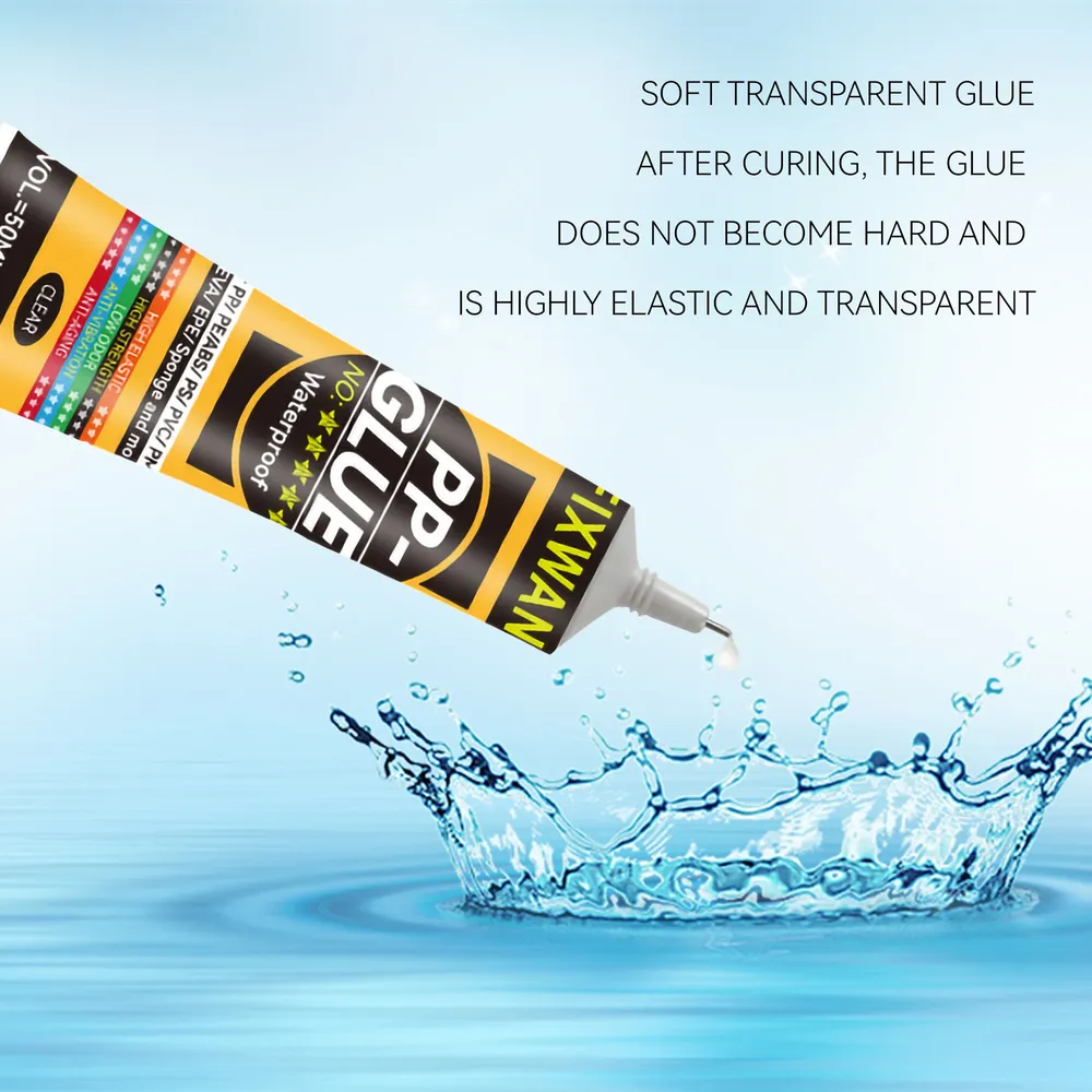 Colle FIXWANT 50ml pour plastique cuir souple imperméable PVC