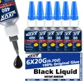 Colle noire 480 6 pièces 20g séchage rapide pour cuir plastique – 1