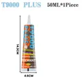 Colle T-9000 15 à 110 ml imperméable et faible corrosion pour cuir – Couleur T9PLUS 50ML 1Piece