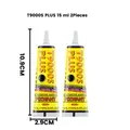Colle T9000S PLUS 50ml noire pour tissu cuir réparation permanente – Couleur 15ML 2Pieces