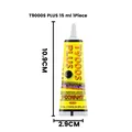 Colle T9000S PLUS 50ml noire pour tissu cuir réparation permanente – Couleur 15ML 1Piece
