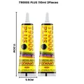 Colle T9000S PLUS 50ml noire pour tissu cuir réparation permanente – Couleur 110ML 2Pieces