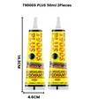 Colle T9000S PLUS 50ml noire pour tissu cuir réparation permanente – Couleur 50ML 2Pieces
