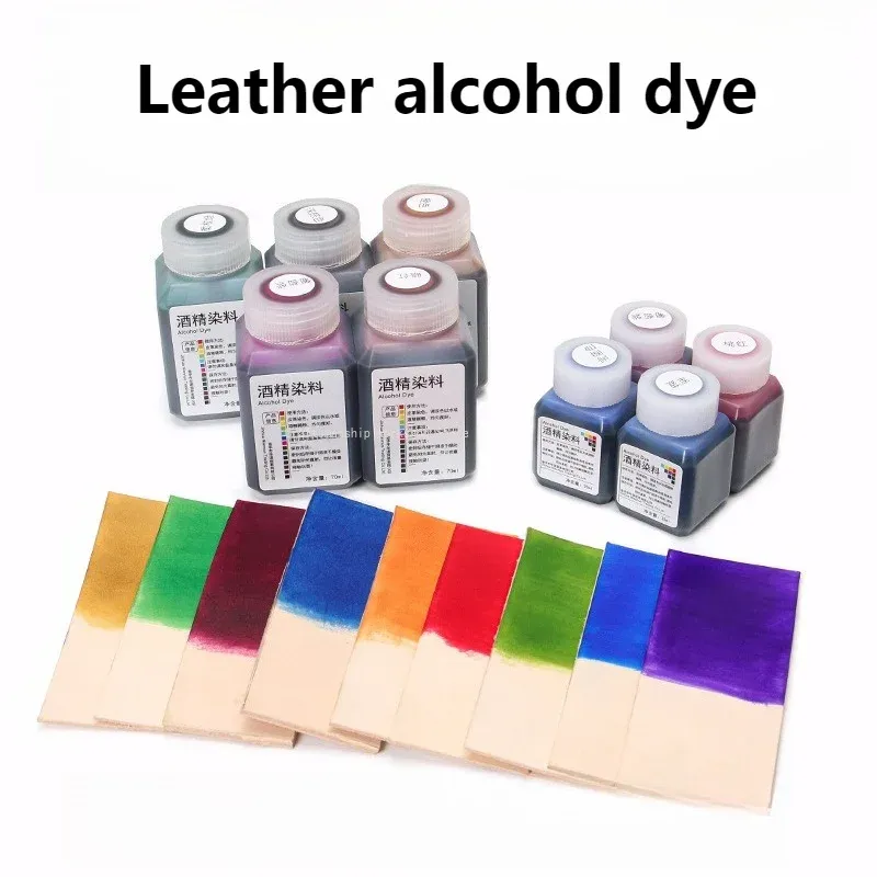 Colorant alcool cuir 25 à 70 ml 24 couleurs DIY