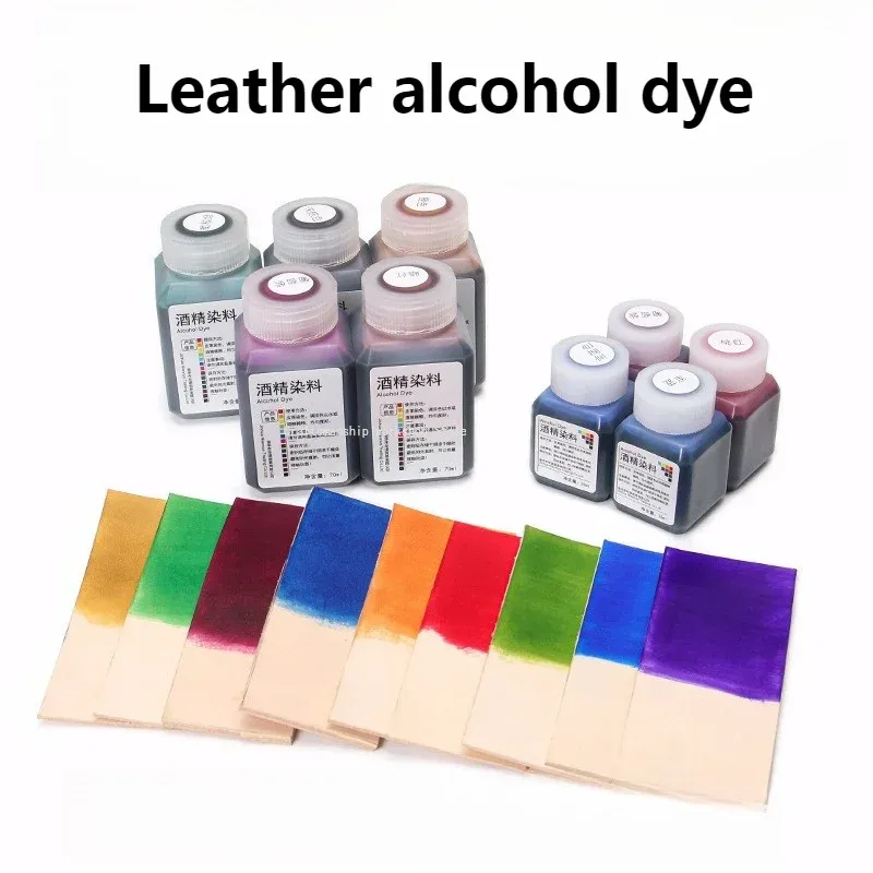 Colorant alcool cuir 25 à 70 ml 24 couleurs DIY