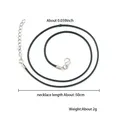 Corde cuir ciré 50 cm 30 pièces pour bijoux – 2