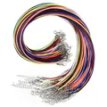 Cordon cuir 18 pouces 20 pièces pour bijoux – Couleur color mixing