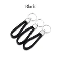 Cordon cuir 5 pièces pour porte-clés – Couleur Black