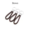 Cordon cuir 5 pièces pour porte-clés – Couleur Brown