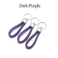 Cordon cuir 5 pièces pour porte-clés – Couleur Dark Purple