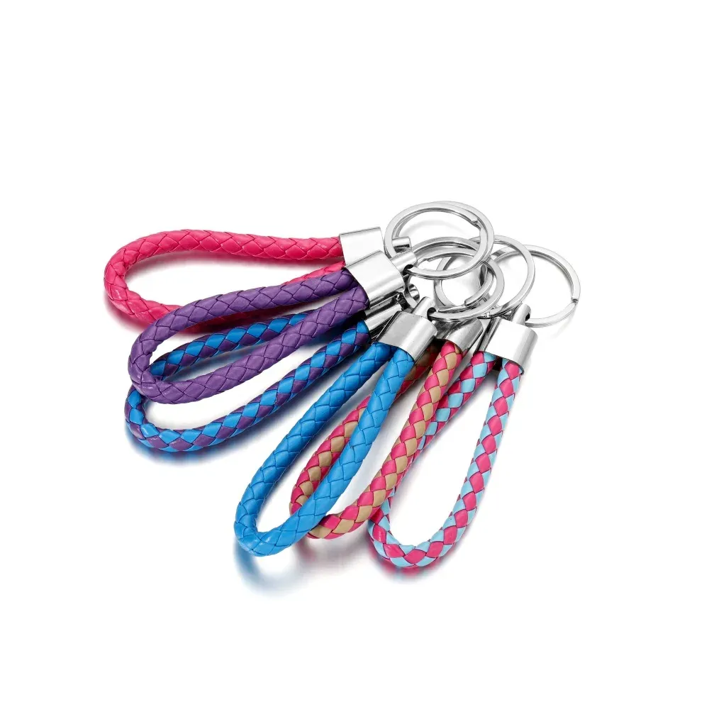 Cordon cuir 5 pièces pour porte-clés