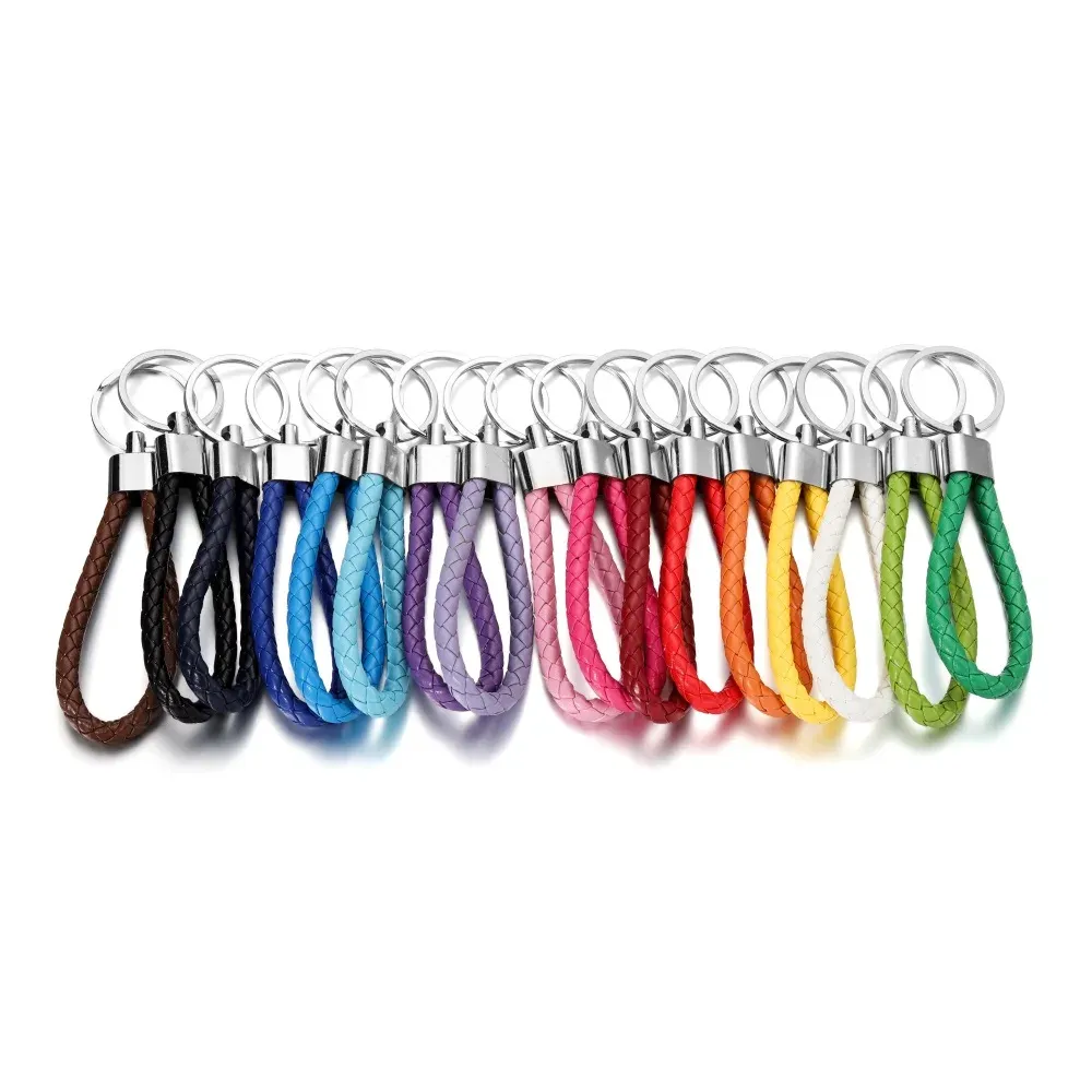 Cordon cuir 5 pièces pour porte-clés
