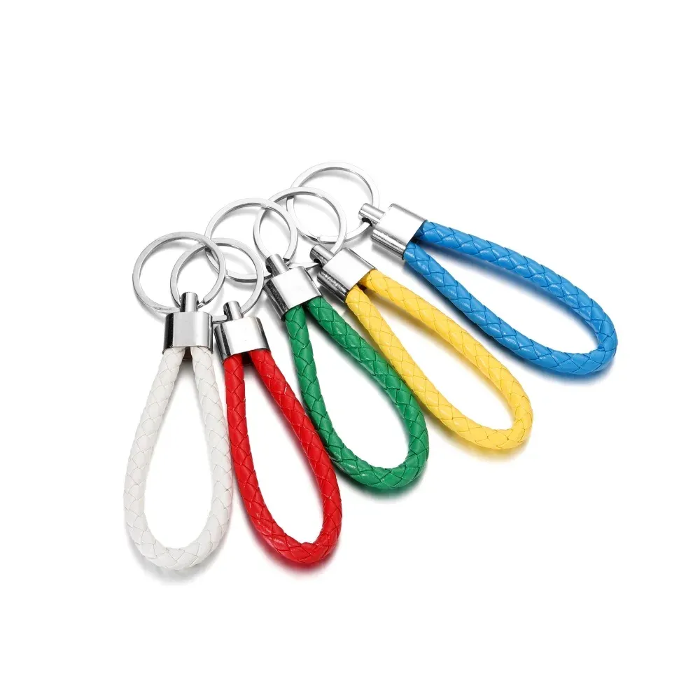 Cordon cuir 5 pièces pour porte-clés
