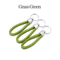 Cordon cuir 5 pièces pour porte-clés – Couleur Grass Green