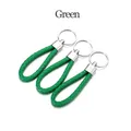Cordon cuir 5 pièces pour porte-clés – Couleur Green