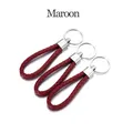 Cordon cuir 5 pièces pour porte-clés – Couleur Maroon