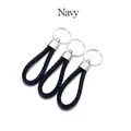 Cordon cuir 5 pièces pour porte-clés – Couleur Navy