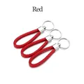 Cordon cuir 5 pièces pour porte-clés – Couleur Red
