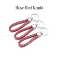 Cordon cuir 5 pièces pour porte-clés – Couleur Rose Red Khaki