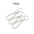 Cordon cuir 5 pièces pour porte-clés – Couleur White