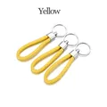 Cordon cuir 5 pièces pour porte-clés – Couleur Yellow