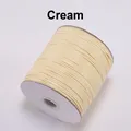 Cordon cuir PU ciré 0,5 à 2 mm 20 m – Couleur Cream