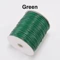 Cordon cuir PU ciré 0,5 à 2 mm 20 m – Couleur Green