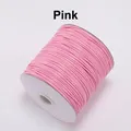 Cordon cuir PU ciré 0,5 à 2 mm 20 m – Couleur Pink