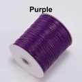 Cordon cuir PU ciré 0,5 à 2 mm 20 m – Couleur Purple