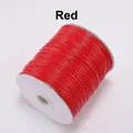 Cordon cuir PU ciré 0,5 à 2 mm 20 m – Couleur Red