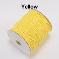 Cordon cuir PU ciré 0,5 à 2 mm 20 m – Couleur Yellow