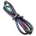 Cordon cuir PU coloré 6 mm 100 cm pour loisirs créatifs – Couleur Iridescent 2