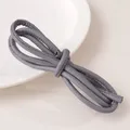 Cordon cuir PU rond 6 mm 100 cm pour bijoux – Color Argent (08)