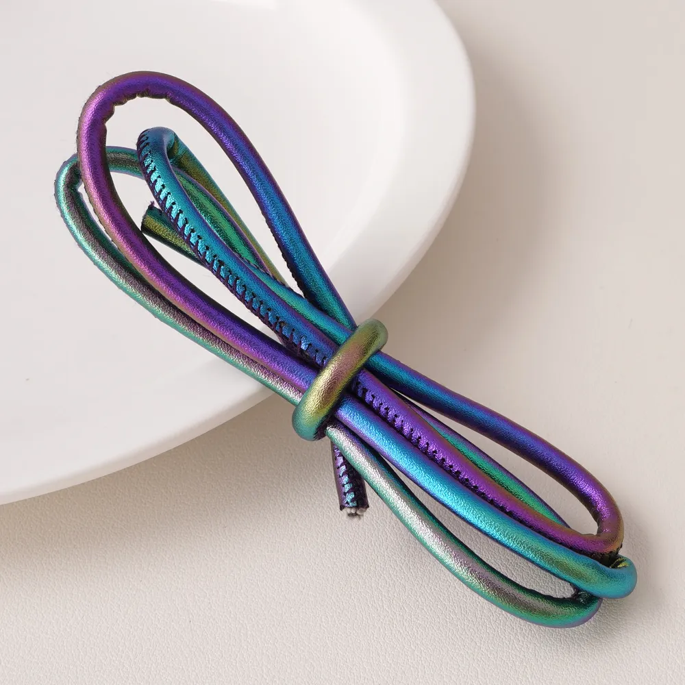 Cordon cuir PU rond 6 mm 100 cm pour bijoux
