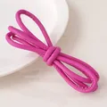 Cordon cuir PU rond 6 mm 100 cm pour bijoux – Color Jaune (05)