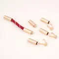 Cordon cuir PU rond 6 mm 100 cm pour bijoux – Color KC Gold 6 ensembles