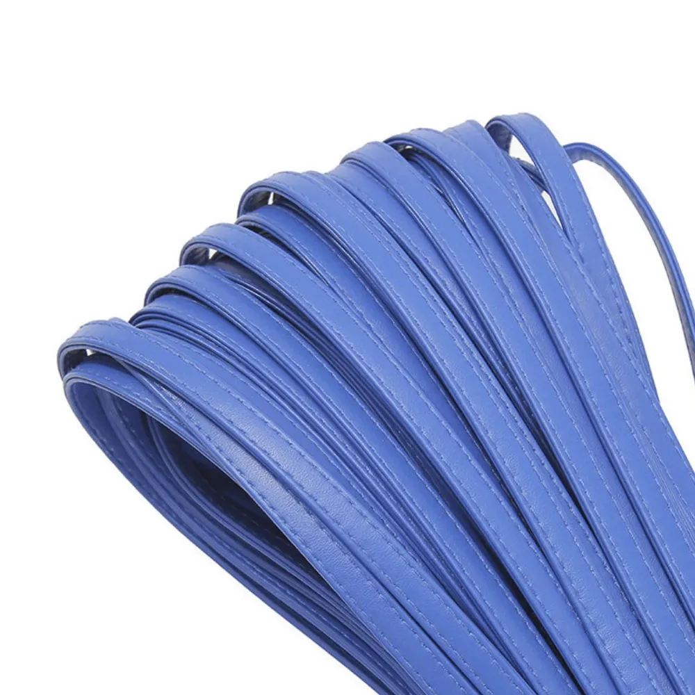 Cordon cuir PU tressé 10 mm 2 m pour sacs