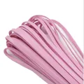 Cordon cuir PU tressé 10 mm 2 m pour sacs – Couleur pink