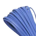 Cordon cuir PU tressé 10 mm 2 m pour sacs – Couleur royal blue